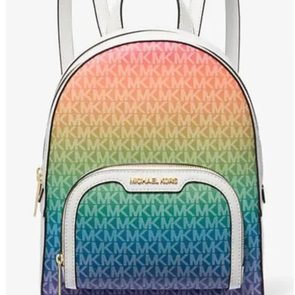 NWOT- Michael Kors Rainbow Backpack - Picture 1 of 3